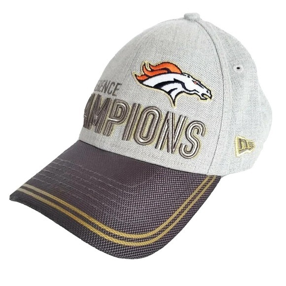 Denver Broncos‎ Super Bowl 50 Conference Champions New Era 9Forty Hat NFL Cap - Picture 1 of 5